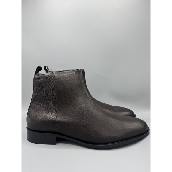 Hugo Boss BOSS by Hugo Boss Men\'s Colby Zip Boots, Dark Brown, Size 9